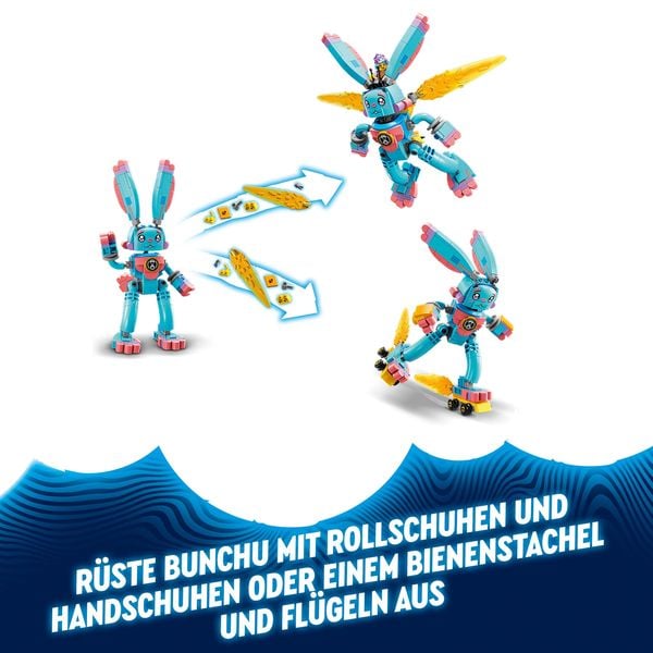 Produktbild: LEGO DREAMZzz 71453 Izzie und ihr Hase Bunchu Set, Tier-Spielzeug