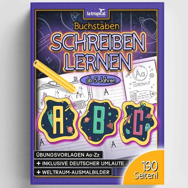 Produktbild: Buchstaben schreiben lernen ab 5 Jahren