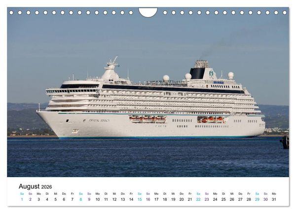 Produktbild: Riesen der Meere - Kreuzfahrtschiffe (Wandkalender 2026 DIN A4 quer), CALVENDO Monatskalender
