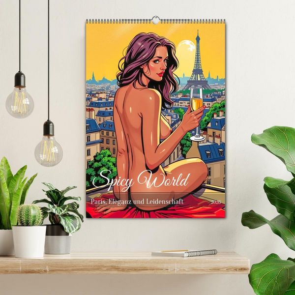 Produktbild: Spicy World - Paris, Eleganz und Leidenschaft (Wandkalender 2026 DIN A2 hoch), CALVENDO Monatskalender