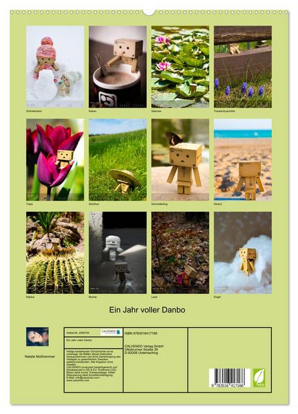 Produktbild: Ein Jahr voller Danbo (hochwertiger Premium Wandkalender 2026 DIN A2 hoch), Kunstdruck in Hochglanz