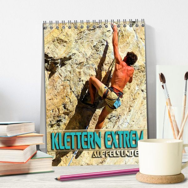 Produktbild: Klettern extrem auf Fels und Eis (Tischkalender 2026 DIN A5 hoch), CALVENDO Monatskalender