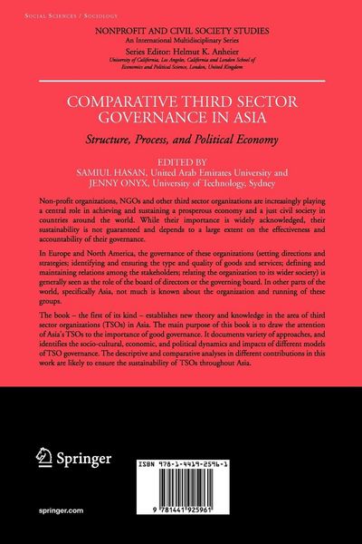Produktbild: Comparative Third Sector Governance in Asia