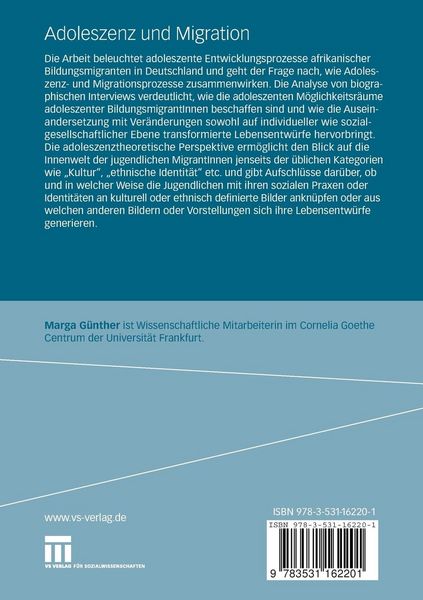 Produktbild: Adoleszenz und Migration
