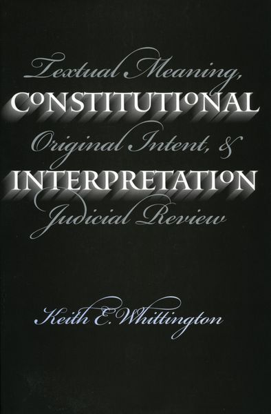 Produktbild: Constitutional Interpretation (PB)