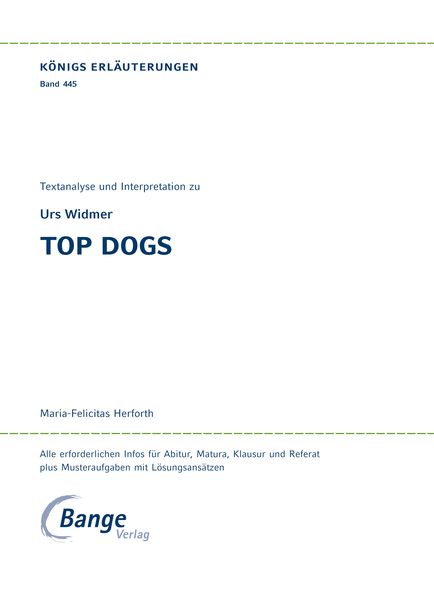 Produktbild: Top Dogs von Urs Widmer
