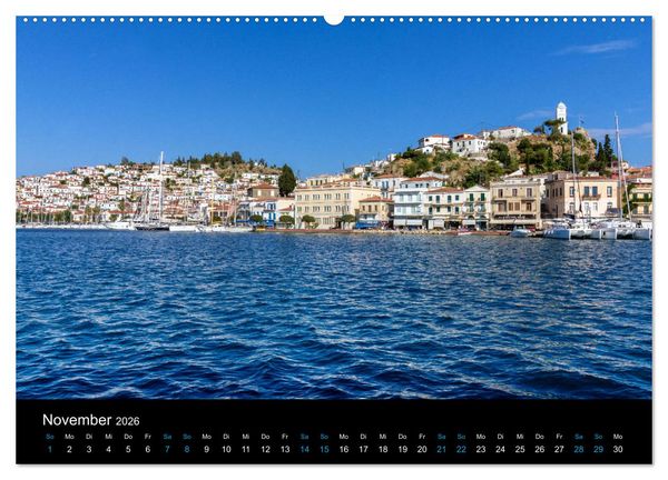 Produktbild: Peloponnes, Griechisches Urgestein von grandioser Sch&ouml;nheit. Die Regionen Argolis, Korinthia und Attika (hochwertiger Premium Wandkalender 2026 DIN A2 quer), Kunstdruck in Hochglanz