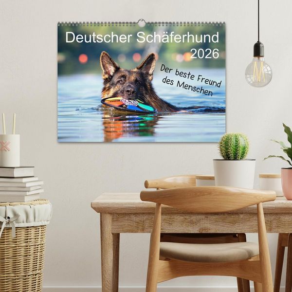 Produktbild: Deutscher Sch&auml;ferhund - Der beste Freund des Menschen (Wandkalender 2026 DIN A3 quer), CALVENDO Monatskalender