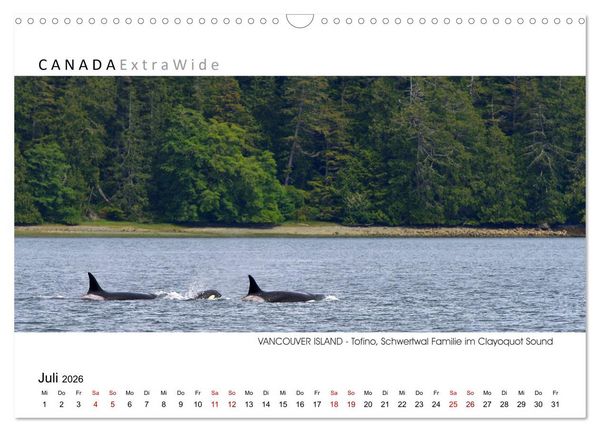 Produktbild: Vancouver Island Panoramabilder (Wandkalender 2026 DIN A3 quer), CALVENDO Monatskalender