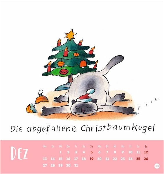 Produktbild: Puth Yoga f&uuml;r die Katz Postkartenkalender 2027