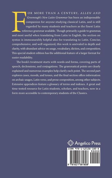 Produktbild: Allen and Greenough's New Latin Grammar