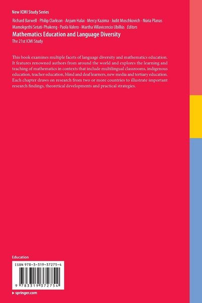Produktbild: Mathematics Education and Language Diversity