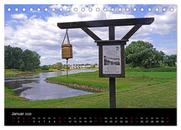 Produktbild: Elberadweg Coswig (Anhalt) (Tischkalender 2026 DIN A5 quer), CALVENDO Monatskalender
