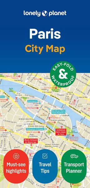 Produktbild: Lonely Planet Paris City Map