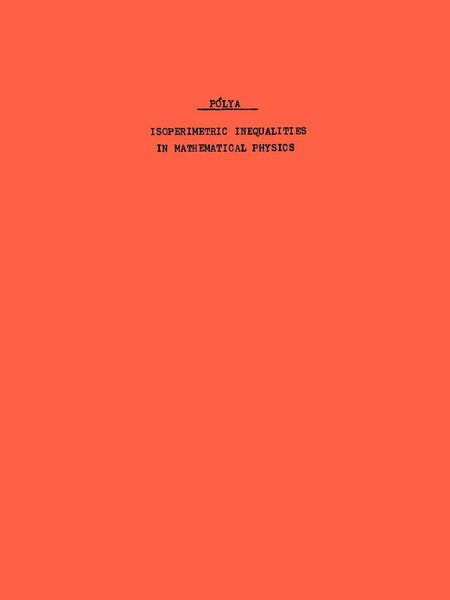 Produktbild: Isoperimetric Inequalities in Mathematical Physics