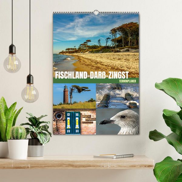 Produktbild: Fischland-Dar&szlig;-Zingst Terminplaner (Wandkalender 2026 DIN A2 hoch), CALVENDO Monatskalender