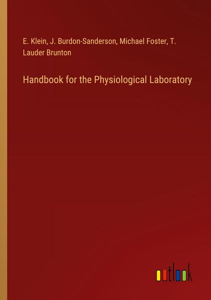Produktbild: Handbook for the Physiological Laboratory