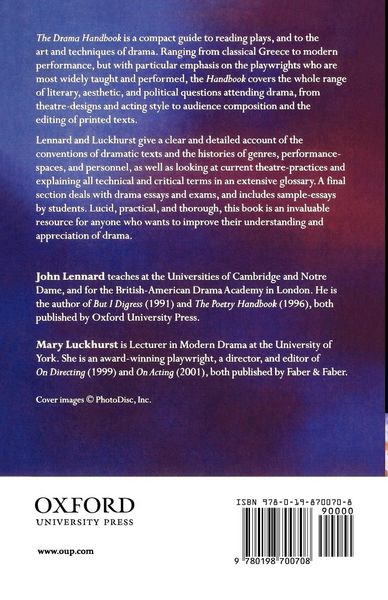 Produktbild: The Drama Handbook A Guide to Reading Plays (Paperback)