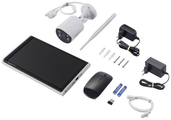 Produktbild: Sygonix SY-5046554 Funk-&Uuml;berwachungskamera-Set 8-Kanal mit 1 Kamera 1920 x 1080 Pixel 2.4 GHz