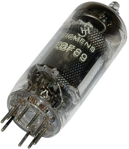 Produktbild: Siemens EBF 89 = 6 DC 8 Elektronenr&ouml;hre Doppeldiode-Pentode 250 V 9 mA Polzahl: 9 Sockel: Noval Inhalt 1 St.