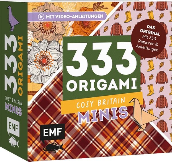 333 Origami Minis – Cosy Britain, Taschenbuch von , Edition Michael Fischer / EMF Verlag, 978-3-7459-3514-1