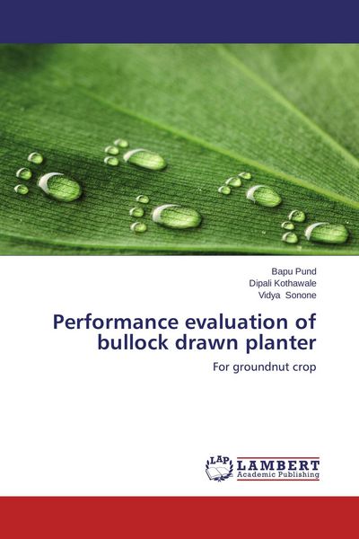 Produktbild: Performance evaluation of bullock drawn planter