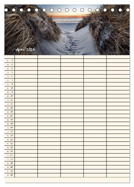 Produktbild: Noch mehr F&ouml;hrweh Familienplaner (Tischkalender 2026 DIN A5 hoch), CALVENDO Monatskalender