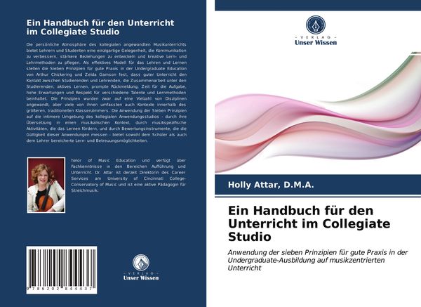 Produktbild: Ein Handbuch f&uuml;r den Unterricht im Collegiate Studio