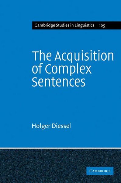 Produktbild: The Acquisition of Complex Sentences
