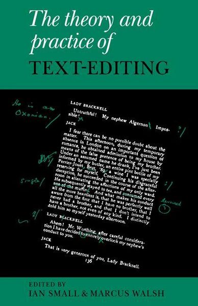 Produktbild: The Theory and Practice of Text-Editing