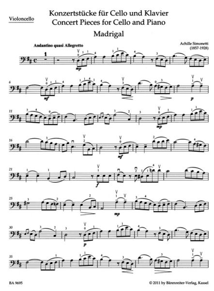 Produktbild: Konzertst&uuml;cke f&uuml;r Cello und Klavier