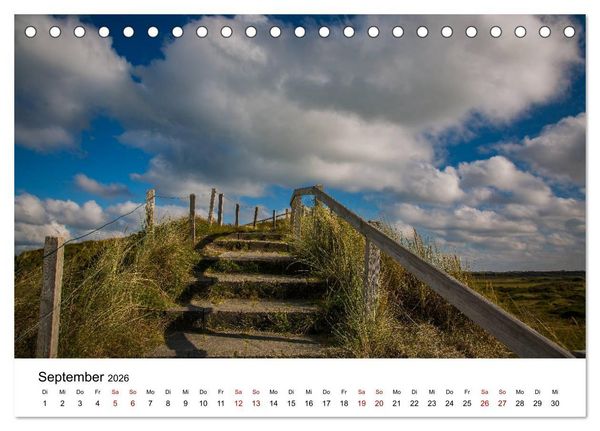 Produktbild: Langeoog &ndash; Ein Herbst auf der Insel des Lebens (Tischkalender 2026 DIN A5 quer), CALVENDO Monatskalender