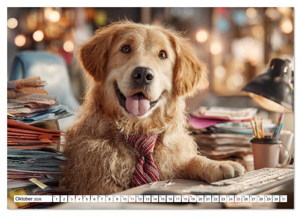 Produktbild: Die Chaos GmbH - Tierisch faule Kollegen (hochwertiger Premium Wandkalender 2026 DIN A2 quer), Kunstdruck in Hochglanz