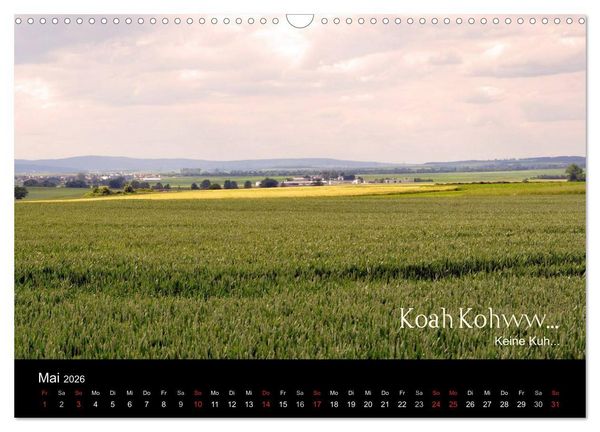 Produktbild: Die Wetterau mit Mundart-Statements (Wandkalender 2026 DIN A3 quer), CALVENDO Monatskalender