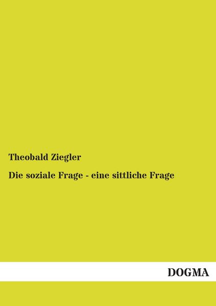 Produktbild: Die soziale Frage - eine sittliche Frage