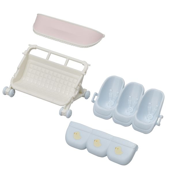 Produktbild: Sylvanian Families 5533 - Drillings-Kinderwagen