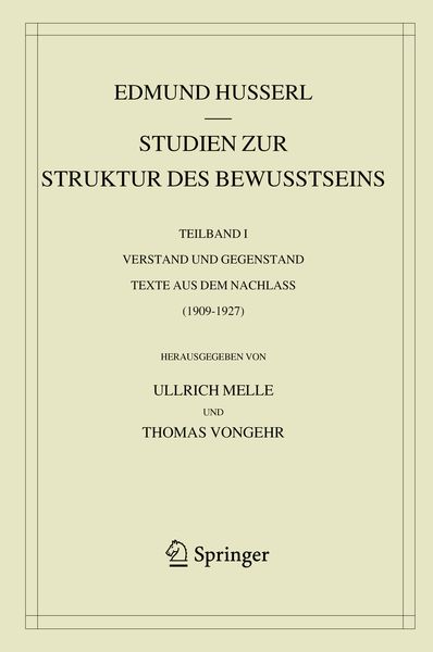 Produktbild: Studien zur Struktur des Bewusstseins