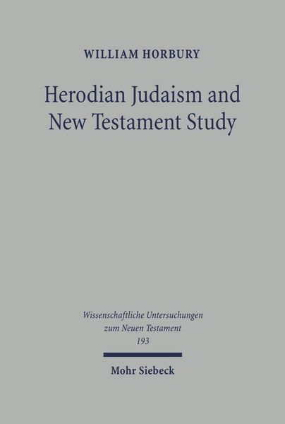 Produktbild: Herodian Judaism and New Testament Study