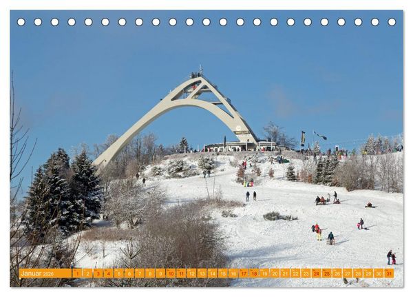 Produktbild: Das Sauerland - Mittelgebirge im Herzen Deutschlands (Tischkalender 2026 DIN A5 quer), CALVENDO Monatskalender