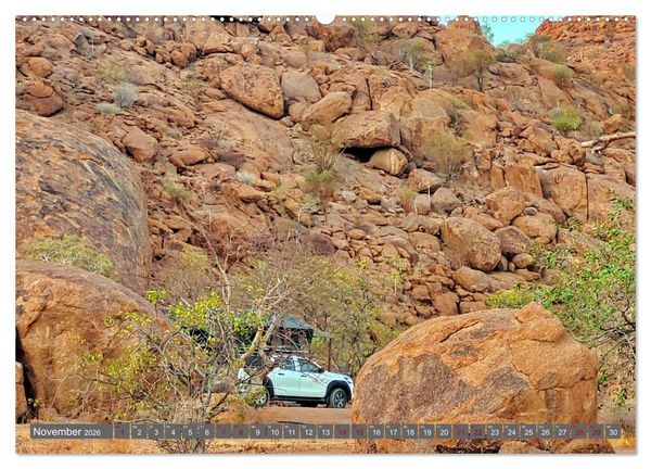 Produktbild: Namibia &ndash; Faszination Damaraland und Spitzkoppe (hochwertiger Premium Wandkalender 2026 DIN A2 quer), Kunstdruck in Hochglanz