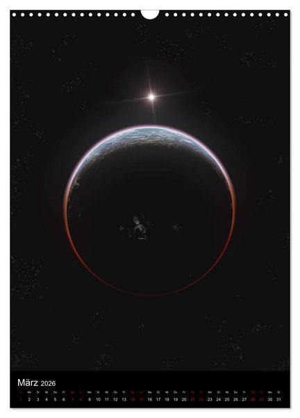 Produktbild: Weit entfernte Welten (Wandkalender 2026 DIN A3 hoch), CALVENDO Monatskalender