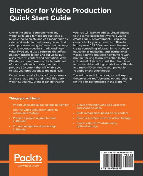 Produktbild: Blender for Video Production Quick Start Guide