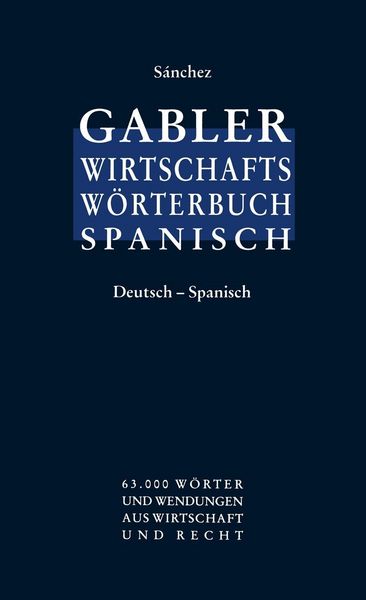 Produktbild: Gabler Wirtschaftsw&ouml;rterbuch Spanisch
