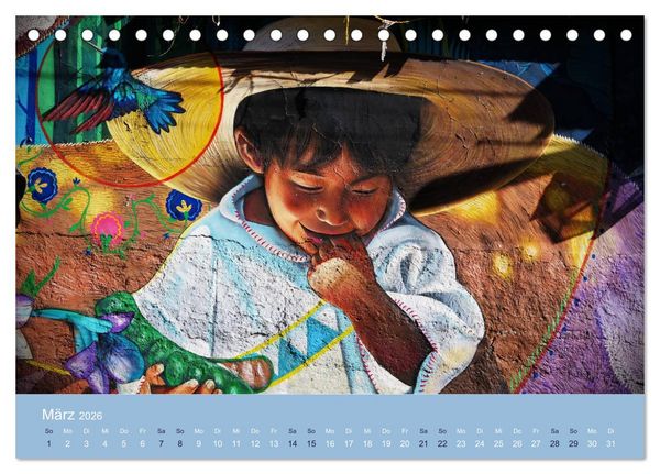 Produktbild: Mexikanische Graffitis (Tischkalender 2026 DIN A5 quer), CALVENDO Monatskalender