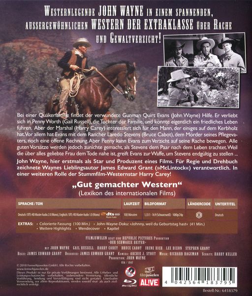 Produktbild: Der schwarze Reiter (John Wayne)