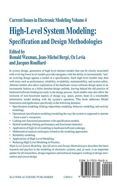 Produktbild: High-Level System Modeling
