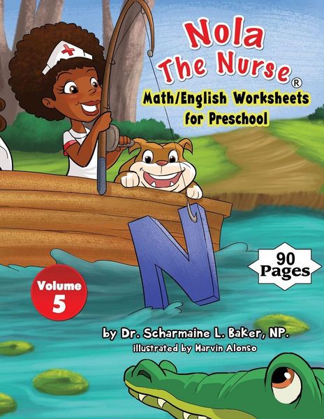 Produktbild: Nola The Nurse Math/English Worksheets for Preschool