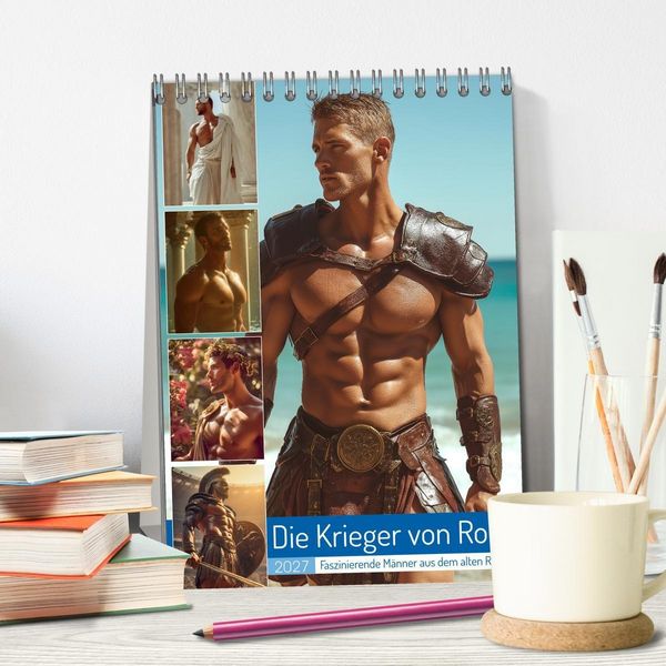 Produktbild: Die Krieger von Rom (Tischkalender 2027 DIN A5 hoch), CALVENDO Monatskalender