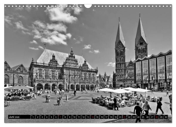 Produktbild: Historisches Bremen (Wandkalender 2026 DIN A3 quer), CALVENDO Monatskalender