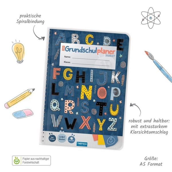 Produktbild: TR&Ouml;TSCH - Grundschulplaner Buchstaben 26/27